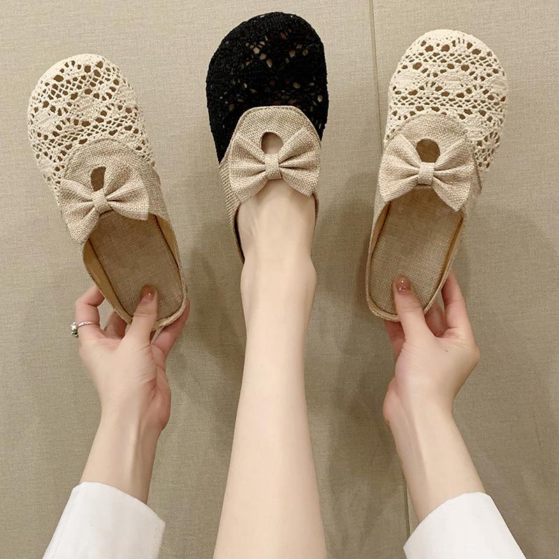 New Style of Baotou Half-slipper Women's Shoes Versatile for Lazy People Fisherman's Cool Slippers