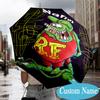 Custom Name Rat Fink Truck Adventure Umbrella Folding Umbrella, Automatic Umbrella - 8-Frame for Travel, Casual Lightweight Personalized Gifts