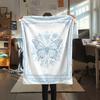 Modern Butterfly Print Flannel Blanket, High Quality Comfortable for All Seasons, Home Decor, Warmth and Comfort, Perfect for Christmas Gifts74