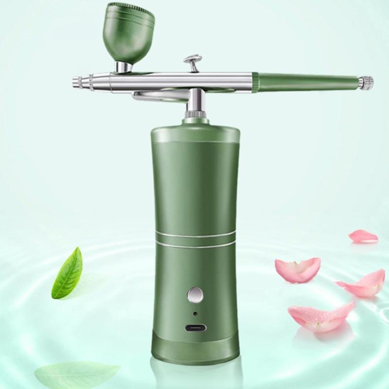 Airbrush, Spray Guns Set with Compressor, Portable Wireless Airbrush Kit and Rechargeable Hand Airbrush 3 Gear