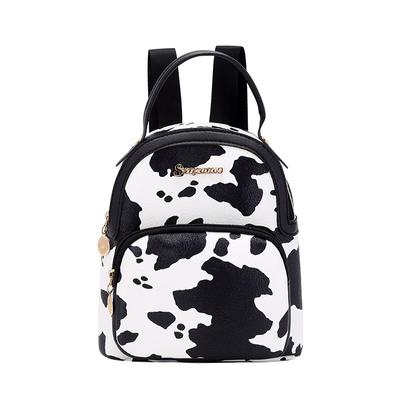 Mini Zaino da Donna Zaino con Stampa a Mucca Semplice Casual Zaini per Studenti Zaino da Viaggio Boin Zaini Sac a Dos Femme