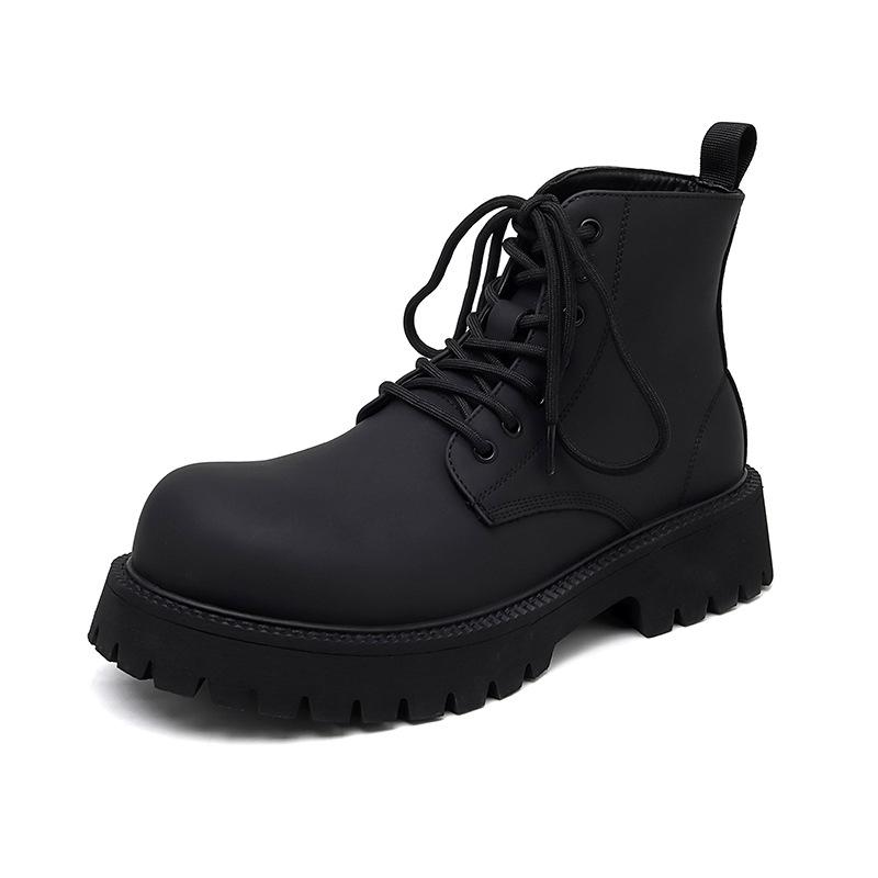 Derby Martin boots men's high-top leather shoes locomotive boots breathable heightening leather boots upturned tooling boots men's 8267-K