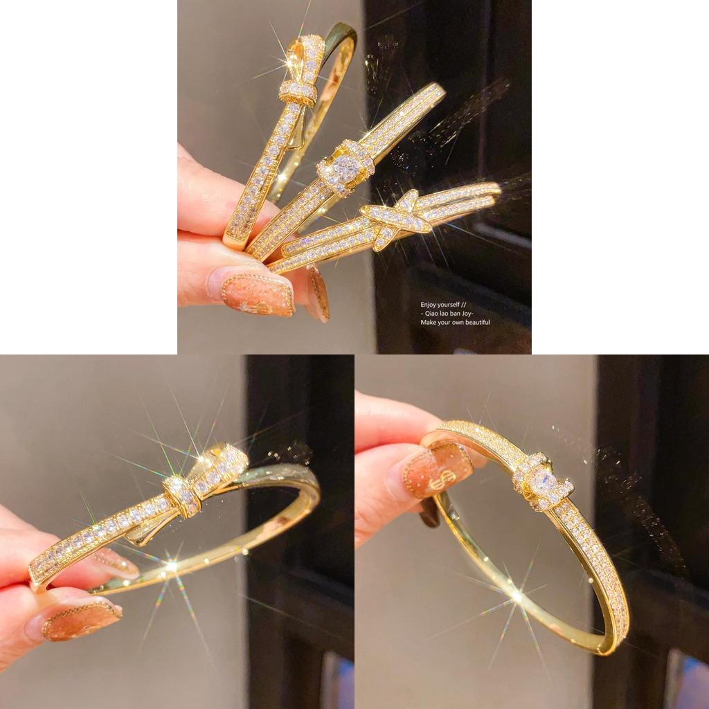 18k Gold Plated Zircon Butterfly Bracelet With Elegant Design For Fashion Enthusiasts