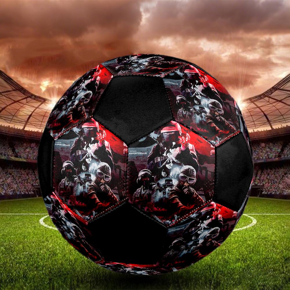 Rainbow Six Siege Theme Size 5 Soccer Ball, Suitable for Both Indoor and Outdoor Matches, a Gift Suitable for Everyone.