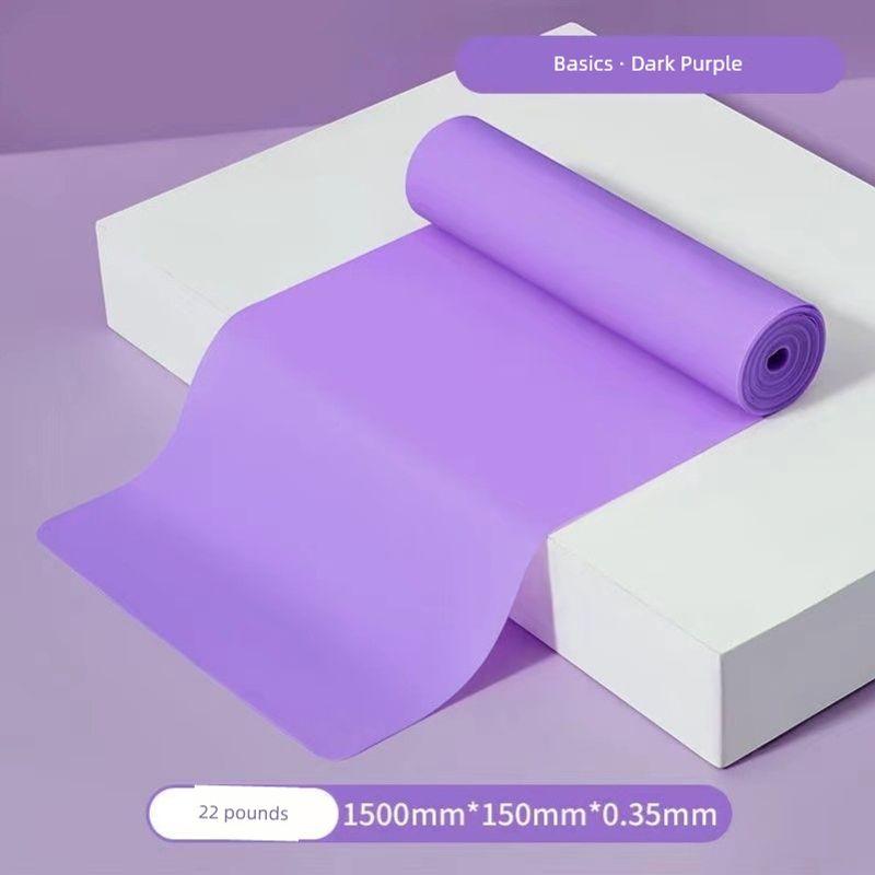 

Yoga Elastic Band Open Shoulder Fitness Women Stretch Band Exaggerates Hips Back Stretch Band Exercise Equipment Tension Band Warm-up [Standard] Purple 22 pounds
