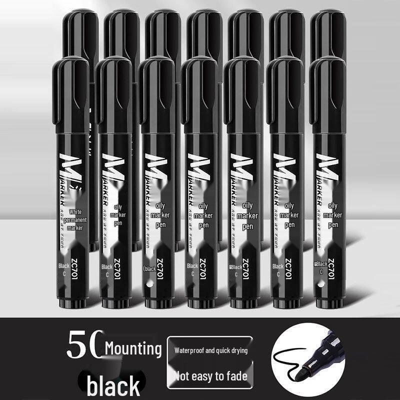 Waterproof Quick-Dry Oil-Based Broad Tip Marking Pen for Express Logistics