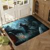 God Game War of Floor Mat Soft Thickened Absorbent Non-Slip Bedroom Living Room Door Mat Home Decor Flannel Rugs