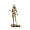 Brass Sexy Singer Figurine for Office Desktop Collection and Gift