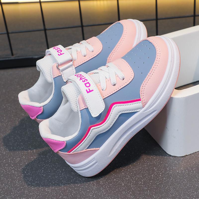 Flickors Sneaker Höst och Vinter Ny Mode Koreansk Mjuk Sula Halkfria Fritidsskor