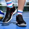 36-46 Párové Plus Size Tlumící protiskluzové prodyšné tenisové boty Volejbalové sportovní boty Badmintonové tréninkové boty