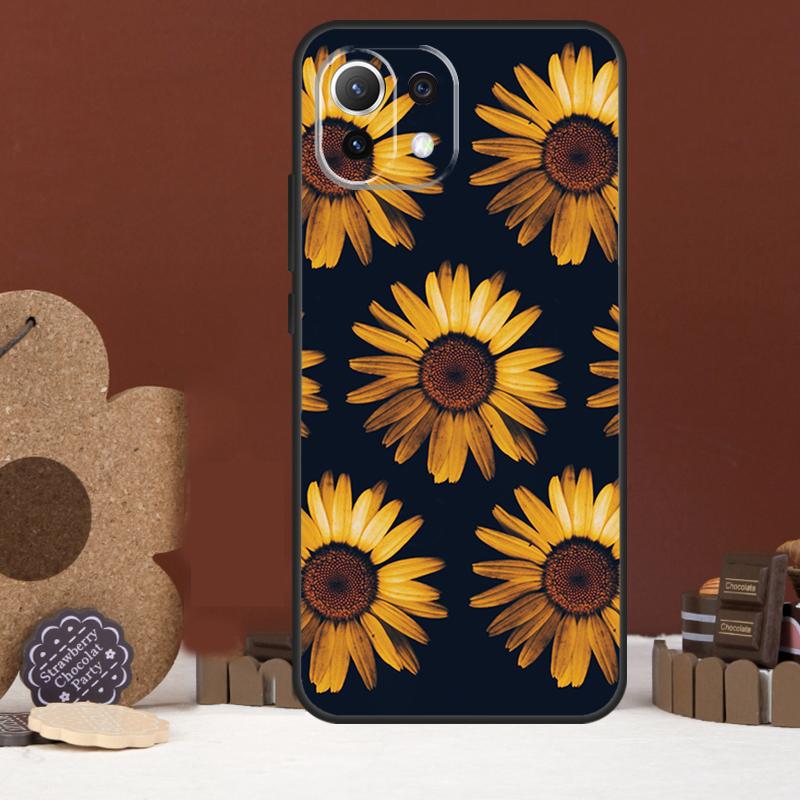 

Sunny Sunflower Case For Xiaomi 15T 14T 13T 14 15 Ultra 17 Pro Max POCO F8 Ultra F5 F6 F7 X5 X6 X7 Pro Cover POCO F8 Ultra