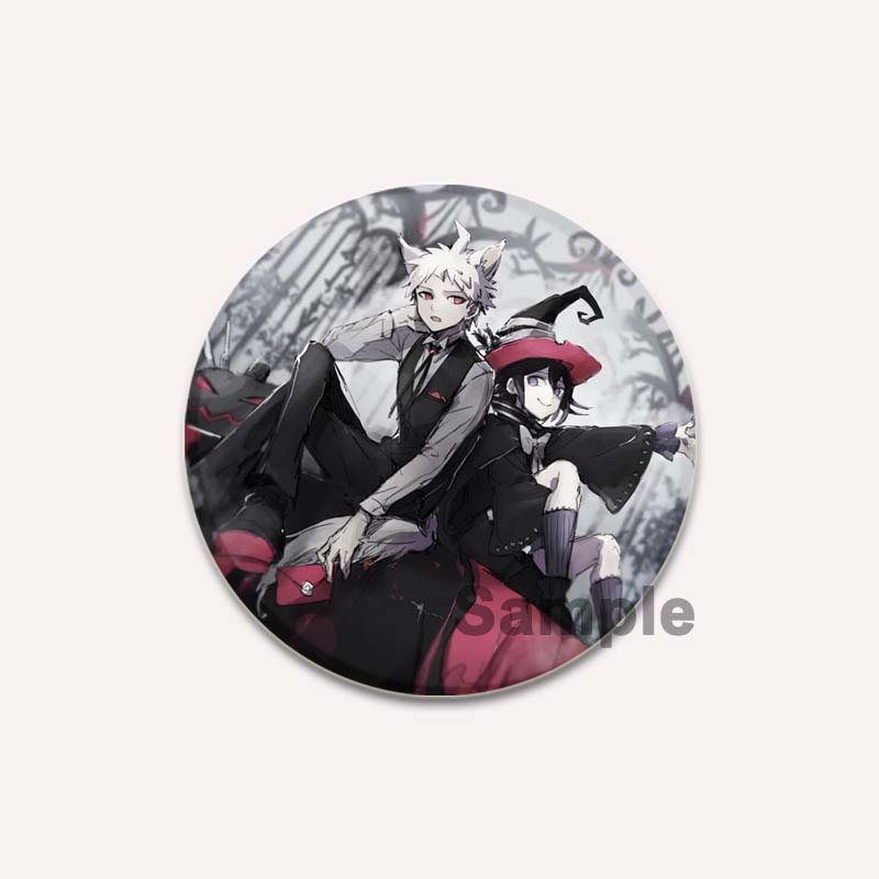 32/44/58MM Inferenz Abenteuer Spiel Anime Broschen Danganronpa HD Print Abzeichen Rucksack Kragen Cartoon Revers Pins Schmuck Geschenke Zubehör