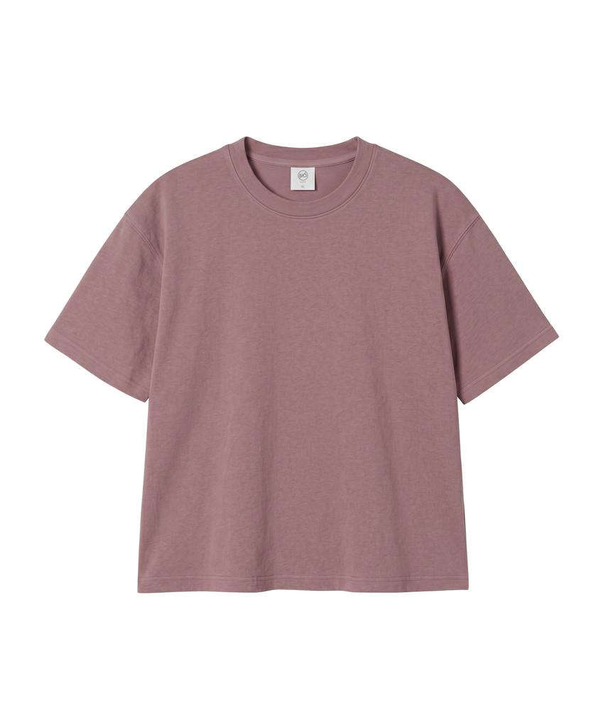 Noming [2Pack] Loose Fit Crop Pigment Short Sleeve (4 Colors)