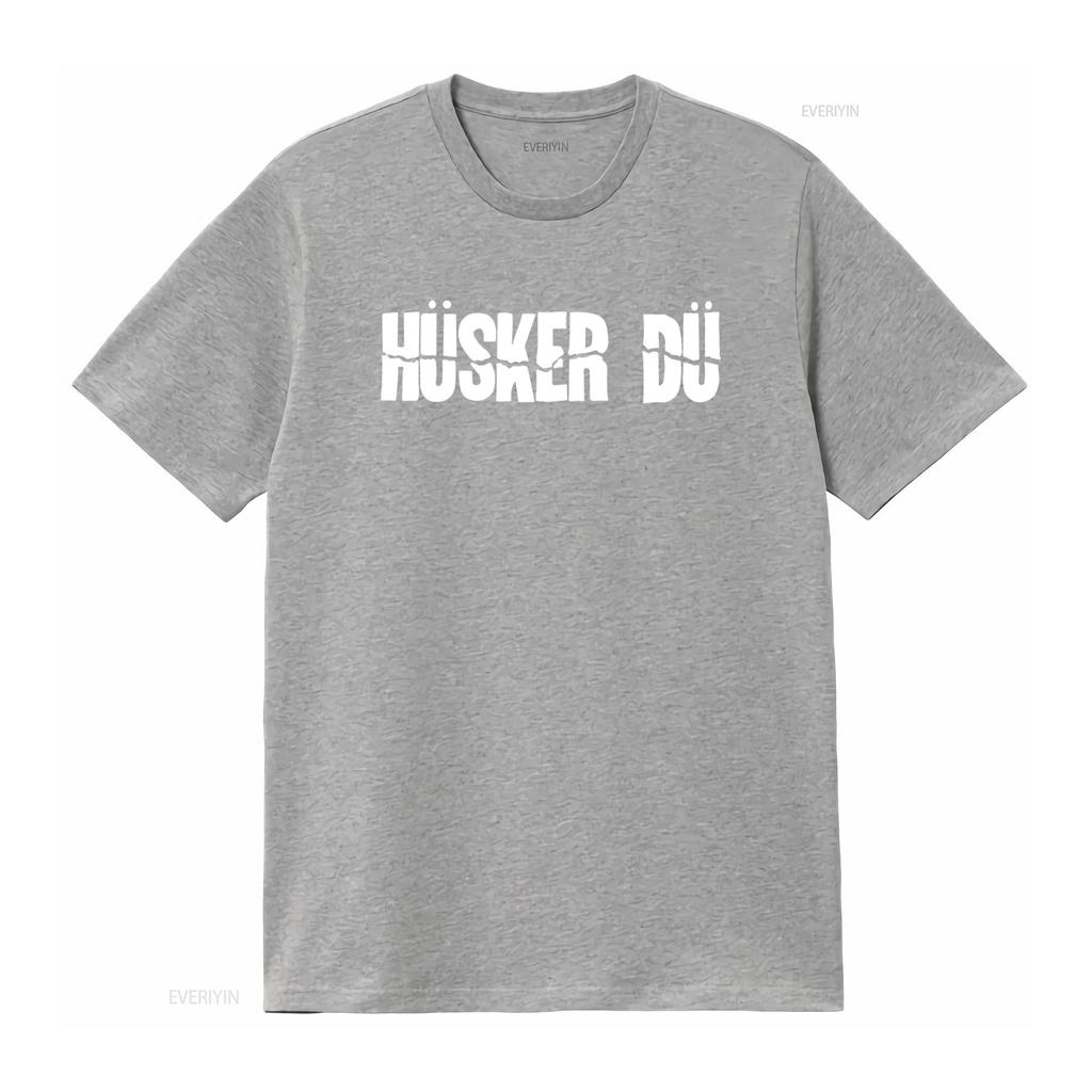 Husker Du Rock Band Print T Shirt for Men Stylish and Comfortable Music vintage Washed streetwear fashion Casual Slightly