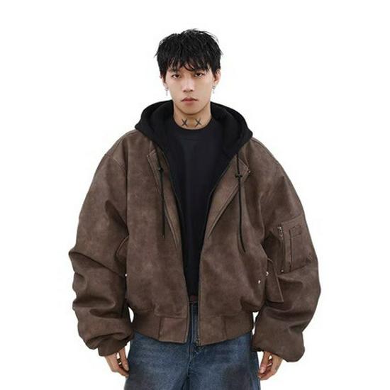 Herren Retro Cropped Jacke 2025 - Herbst Schurken Stil, Cool Cleanfit, Normale Schulter Revers Oberbekleidung