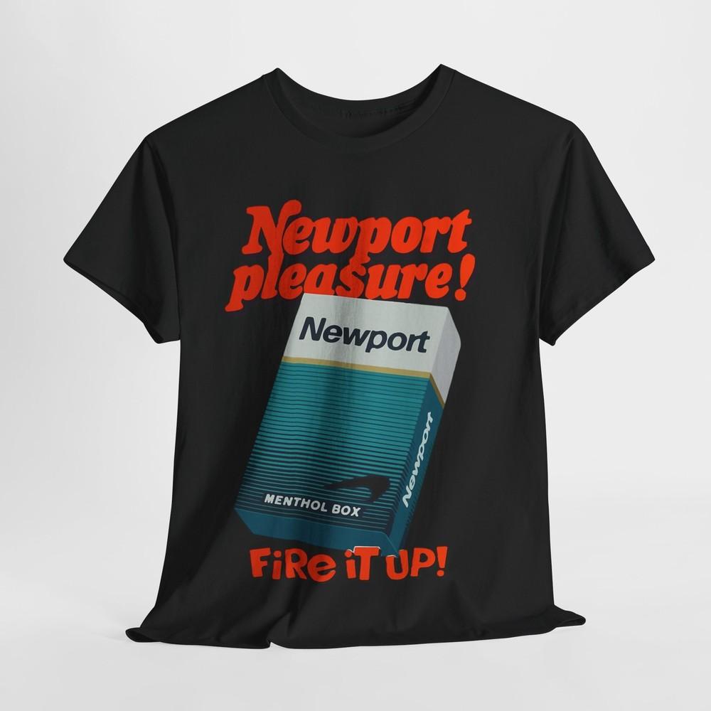 

Newport T-shirt vintage menthol cigarette poster graphic Unisex Heavy Cotton Tee Unisex T-Shirt S