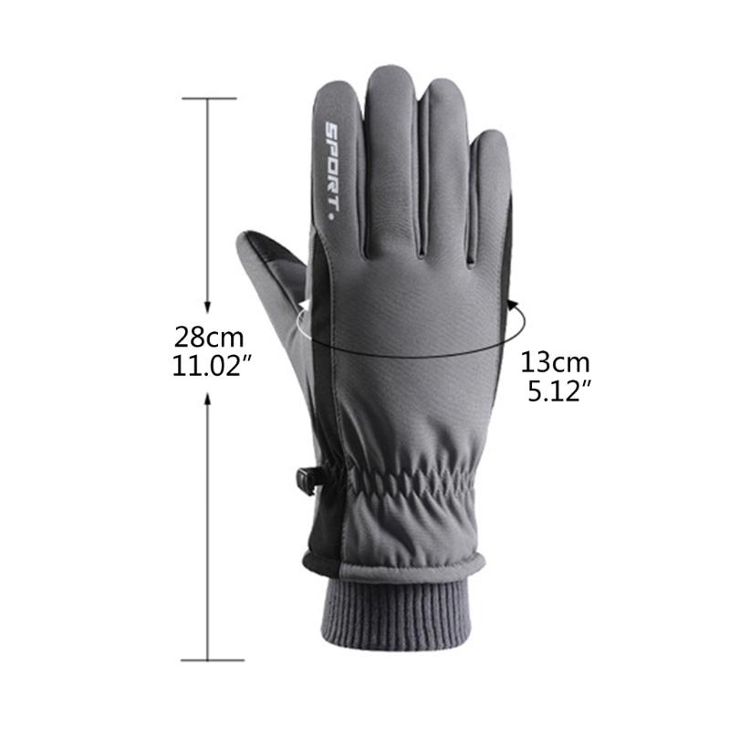 Winter Gloves Thermal Touchscreens Ski Gloves Windproof Warm Mittens for Skiing Snowboarding Shoveling Cycling Hiking