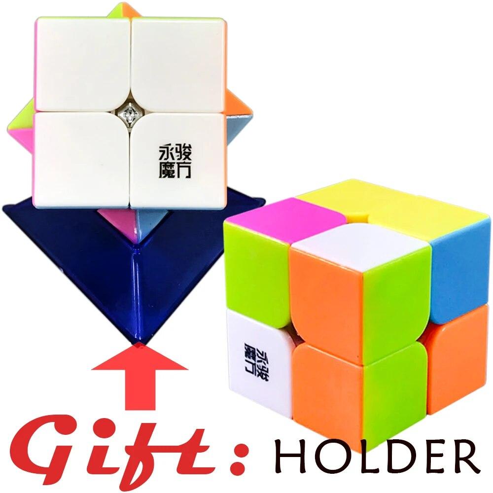 2x2 3x3 Pazel Cube Set YJ YongJun Pocket 222 333 Yulong Yupo Puzle Hungarian Speedcube Toy from 4 Year Brain Training Kids Learn