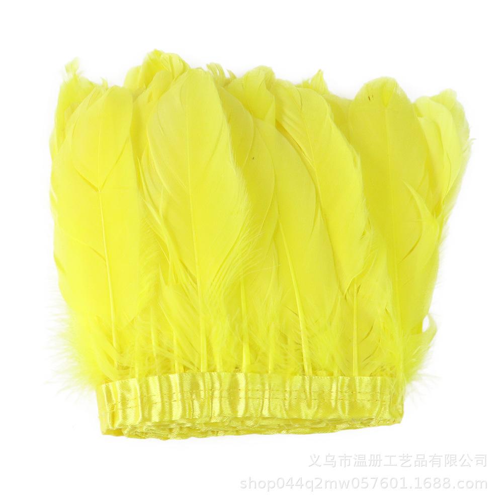 Natural Color Goose Feather Big Floating Cloth Edge Clothing Accessories 2 Meters A Pack Of Feather Cloth Belt Diy New