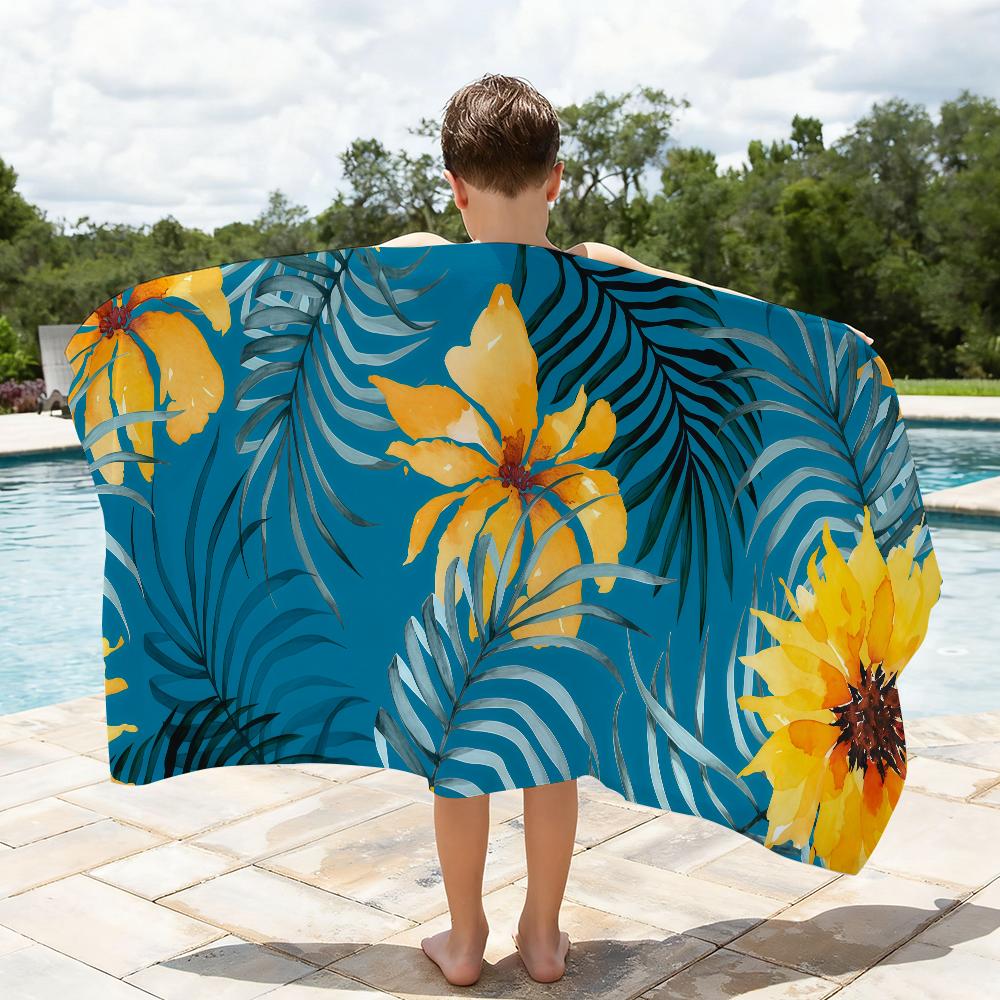 Sonnenblumen-Handtuch Schnelltrocknende Strandtücher Sind Geeignet Für Schwimmbäder Camping Yoga Und Das Fitnessstudio
