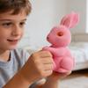 Screaming Rabbit Squeaky Toy with Realistic Sound Soft TPR Fidget for Stress Relief Pranks Cute Animal-Shaped Decompression Gadget for Kids Adults