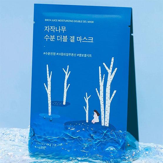 [ROUND LAB] Birch Juice Moisturizing Double Gel Mask 23ml*10EA