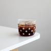 OLOEY Japanese Polka Dot High Borosilicate Glass Tumblers (Set of 3)