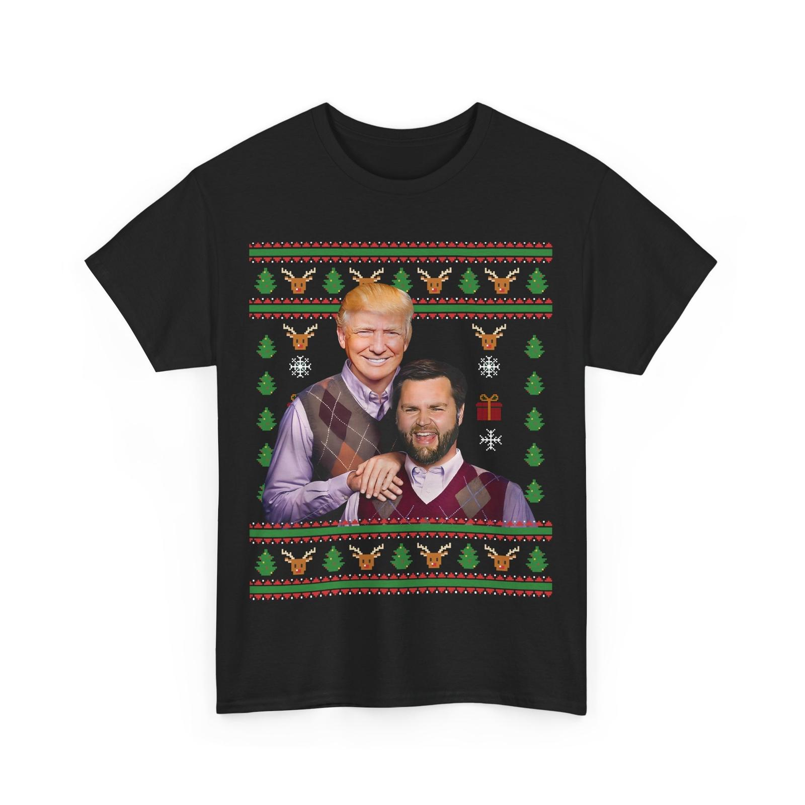 Trump Vance 2024 Brothers Funny Parody Trump J.D. Vance Christmas Gifts T-Shirt XXXL