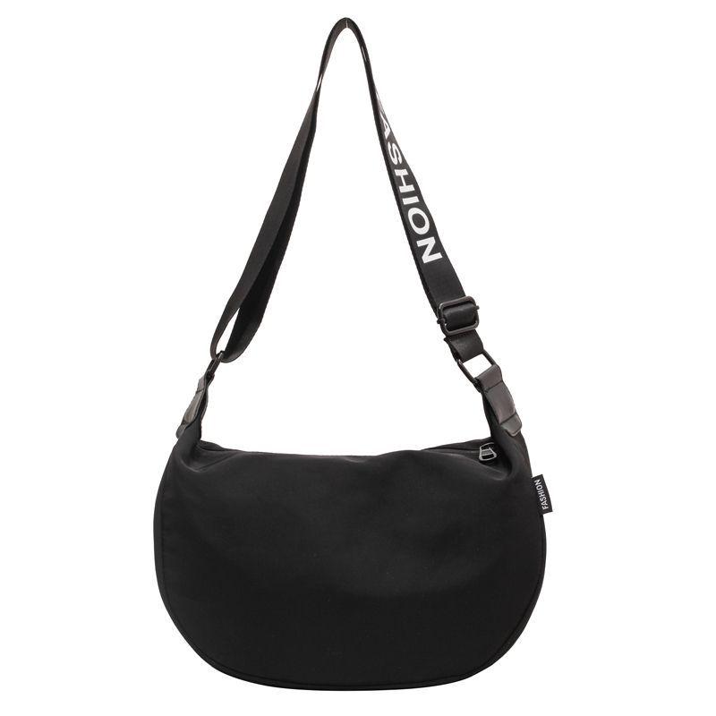 Waterproof Oxford Cloth Large Capacity Dumpling Messenger Bag - Versatile Casual Sports Style Shoulder Bag for Women