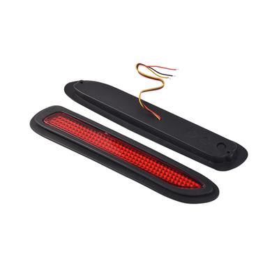 2x רכב פגוש אחורי נהיגה בלימה תאורה אדומה LED מחזירי אור אזהרה זנב אורות