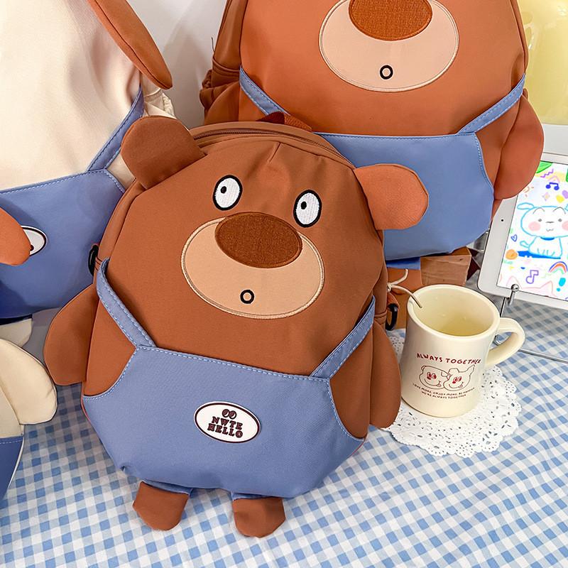 Adorable Cartoon Dog Backpack For Kids With Breathable Nylon Design Perfect For School