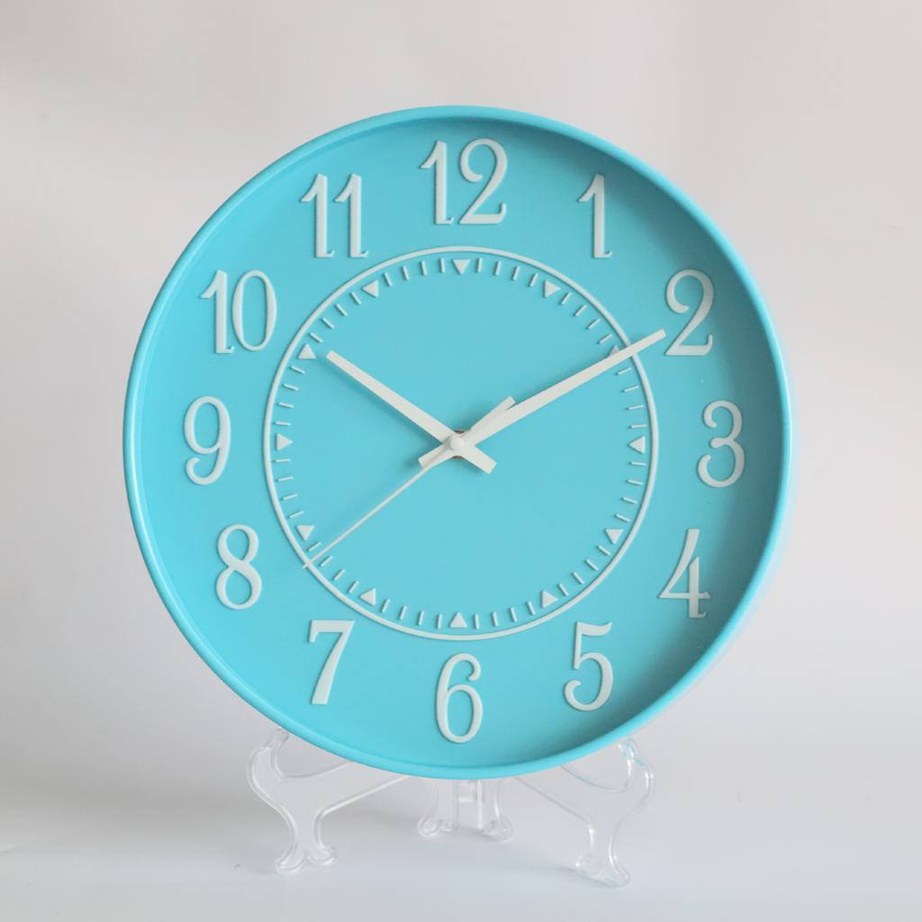 12 Inch 30CM Silent Wall Clock, Creative and Fashionable, Three-dimensional Digital Minimalist Clock for Home Living Room