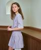 Near And Dear Low-Waist Combination Dress Purple