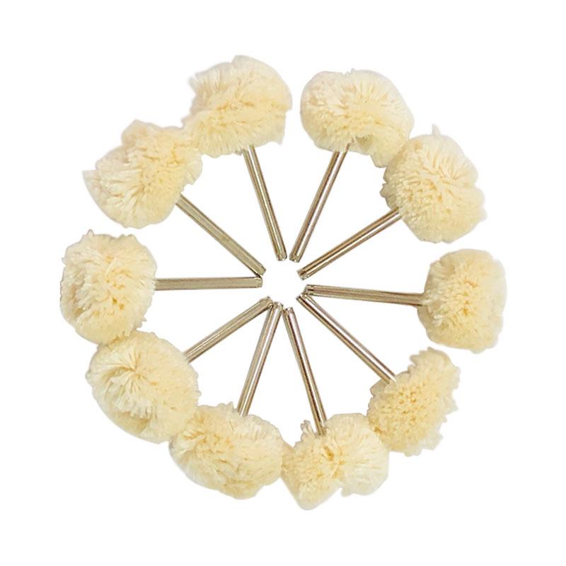 2.35mm & 3.0mm Shank Amber Polishing Wool Wheel