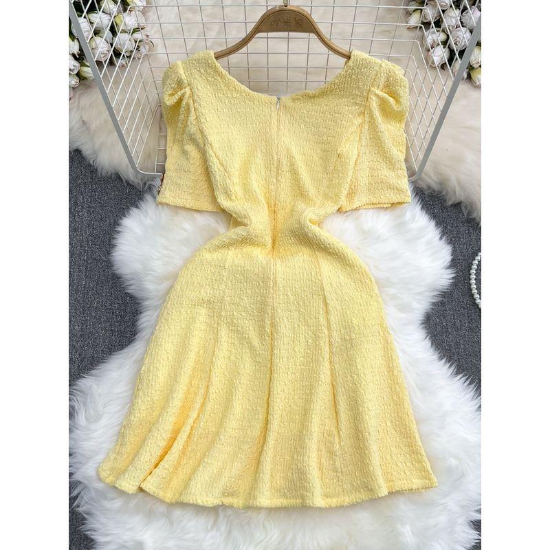 Age-Reducing Summer New Arrival Square Collar A- line Princess Dress