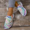 

Flying Woven Mesh Casual Shoes Women s Spring and Autumn New Thick-soled Plus-size Color Matching Roun… More 43