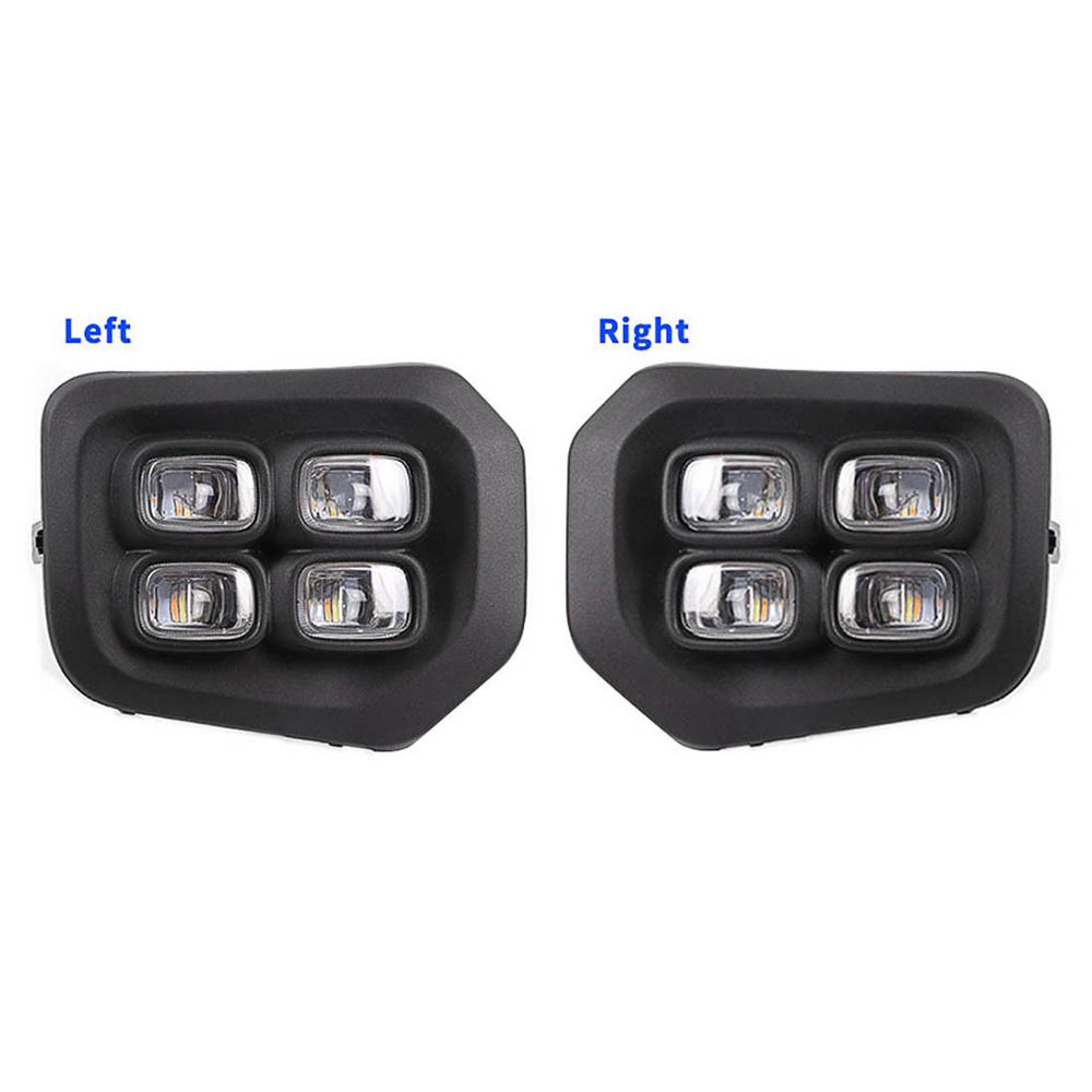 Fit For 2016-2022 Toyota Tacoma 4-Eyes Style DRL LED Fog Lights Turn Signal Lamp