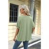 New Summer Women T-shirt Solid Color Round Neck Short Sleeve Loose T-shirt Tops