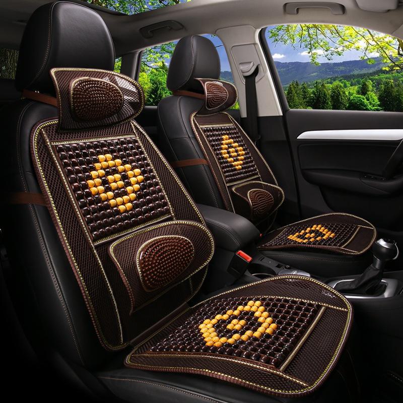 Car Seat Cushion - Bamboo & Wood Beads Summer Cool Mat