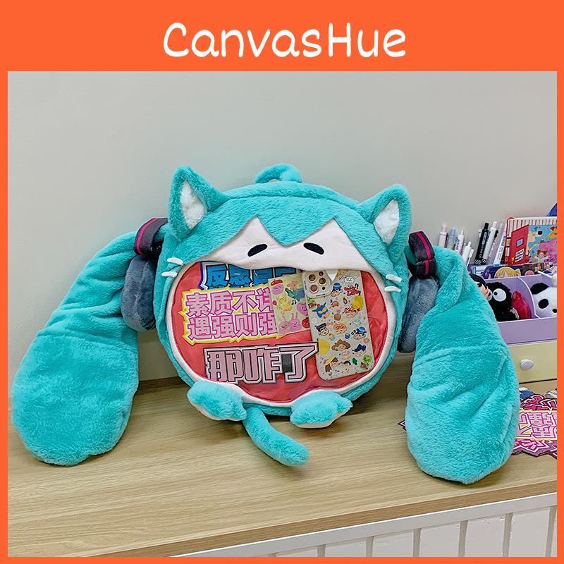 Miku Hatsune Transparent Itabag Cartoon Shoulder Bag Cute Lightweight Backpack