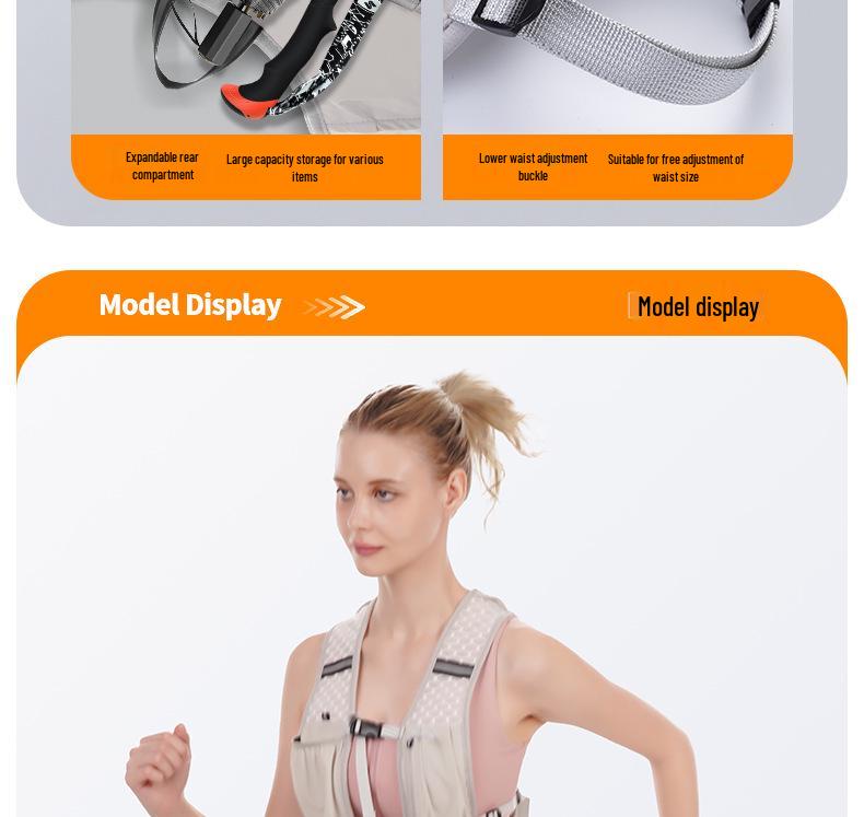 Unisex Off-road Running & Hiking Vest with Water Bottle Holder – Portable Outdoor Gear