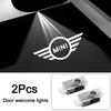For Mini DF01Led HD Car Door Logo Welcome Light Projector Lamps Accessories For MINI Cooper S Works JCW R55 R56 R50 R53 R60 R61 F54 F55 F56.