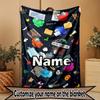 Custom Name Personalized Among Us Print Blanket, Home Decor, Bedroom, Sofa, Camping, Couch, Gifts for Birthday ChristmasEnthusiasts