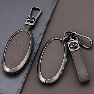 Car Zinc Leather Remote Key Case Cover Holder For Hyundai Ionic 6 Grandeur Gn7 Kona Ev New Grand Prix 5/7Buttons Key Accessories