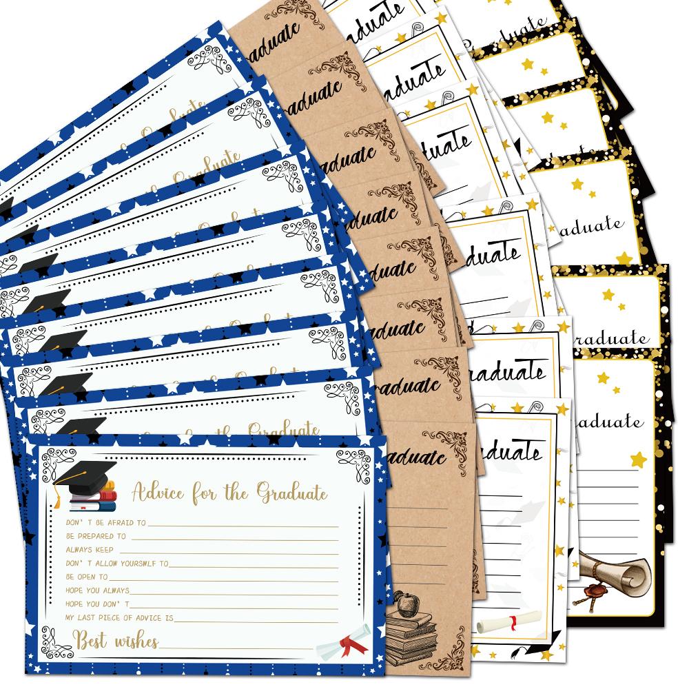 8/16pcs Graduation Advice  Cards 2025 Graduation Party Decorations for the Graduate College High School Favors Table Games