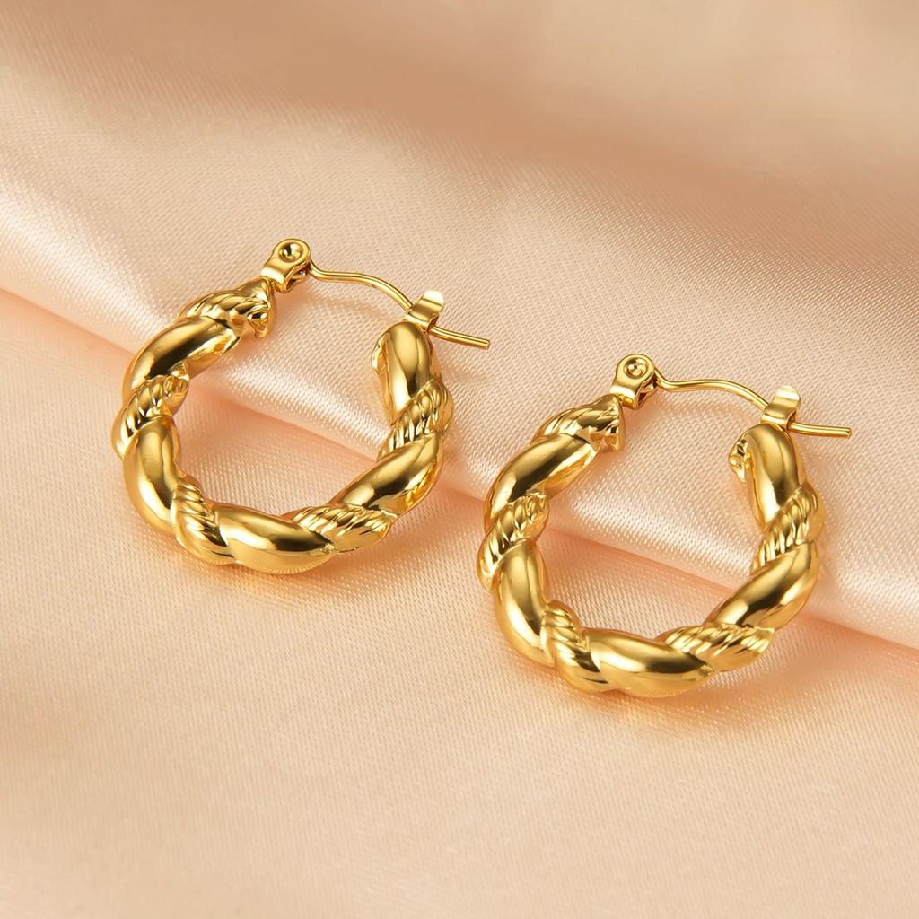 1 Pair, High-end Ear Buckle, Plain Ring, Explosive Temperament, New Ear Buckle Design, Niche Ear Buckle