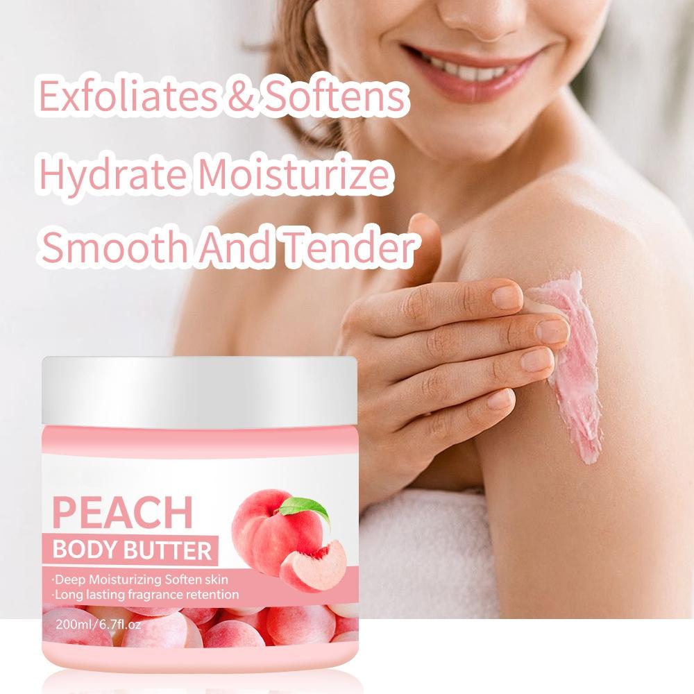 200ml Hohe Feuchtigkeitsspendende Körperbuttercreme Kokosnuss Mango Geschmack Körpercreme Feuchtigkeitsspendende und Nährende Körperreparaturcreme