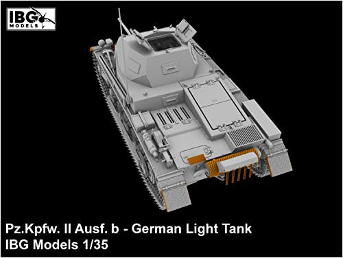 IBG 1/35 Scale German Panzer II Ausf. B Turret with Interior Plastic Model Kit PB35079