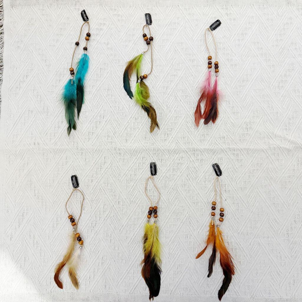 Bohemian Ethnic Tibetan Headdress Wig with Braided Pompon Tassels for Hanfu