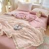 2026 New Cloud Feeling Puff Cotton Small Fresh Lace Bed Cover Bed Sheet Style Summer Quilt - Summer